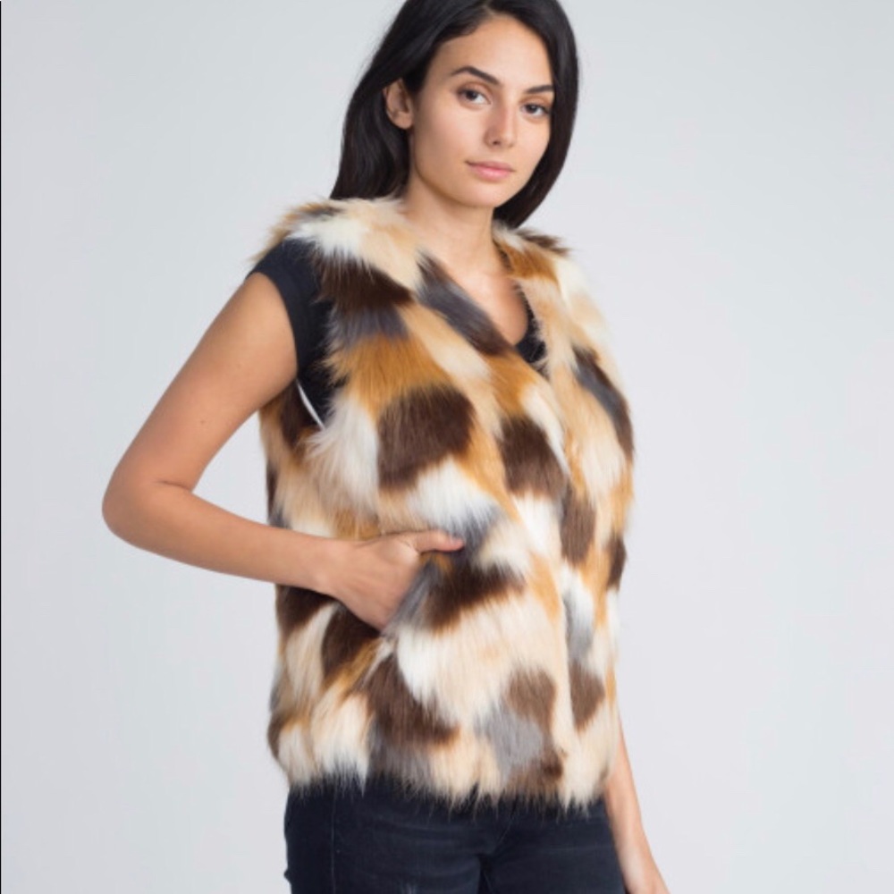 Faux fur vest